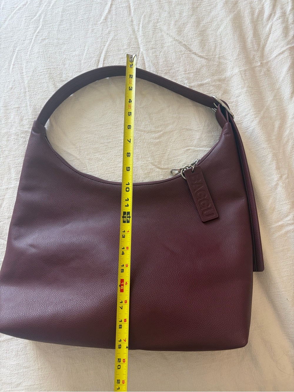 BAGGU Hobo Bag - Burgundy - Picture 5 of 5